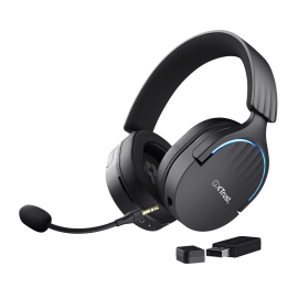 Trust GXT 491 Fayzo Headset Gaming Auscultadores com Microfone Com Fios USB e Sem Fios Bluetooth Preto - 24901 - 8713439249019