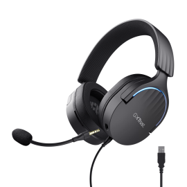 Trust GXT 490 Fayzo Headset Gaming Auscultadores com Microfone Com Fios USB Preto - 24900 - 8713439249002