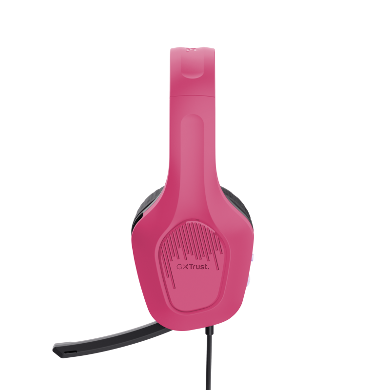 Trust GXT 415 Zirox Headset Gaming Auscultadores com Microfone Com Fios Jack 3.5mm Rosa - 24992 - 8713439249927