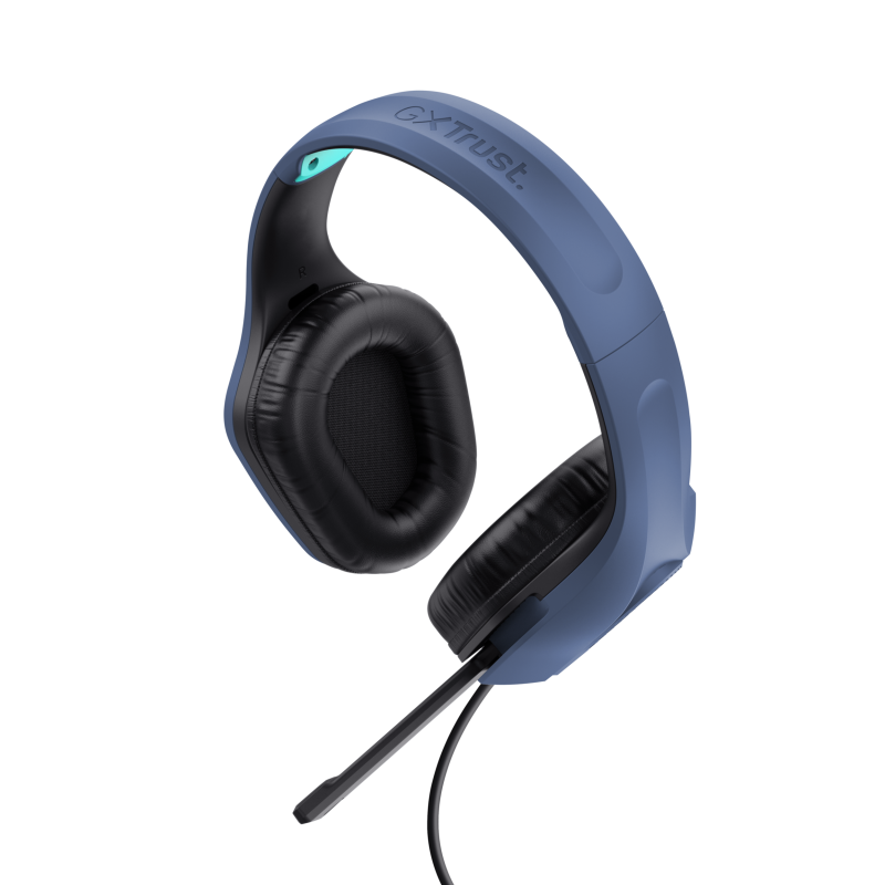 Trust GXT 415 Zirox Headset Gaming Auscultadores com Microfone Com Fios Jack 3.5mm Azul - 24991 - 8713439249910