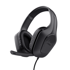 Trust GXT 417 Zirox Headset Gaming Auscultadores com Microfone Com Fios Jack 3.5mm Preto - 25885 - 8713439258851