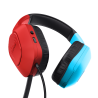 Trust GXT 416S Zirox Headset Gaming Auscultadores com Microfone Com Fios Jack 3.5mm Preto, Ciano, Vermelho - 25423 - 8713439254235