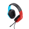 Trust GXT 416S Zirox Headset Gaming Auscultadores com Microfone Com Fios Jack 3.5mm Preto, Ciano, Vermelho - 25423 - 8713439254235