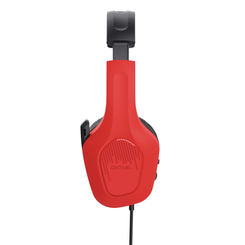 Trust GXT 416S Zirox Headset Gaming Auscultadores com Microfone Com Fios Jack 3.5mm Preto, Ciano, Vermelho - 25423 - 8713439254235