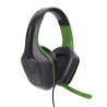 Trust GXT 415 Zirox Headset Gaming Auscultadores com Microfone Com Fios Jack 3.5mm Preto, Verde - 24994 - 8713439249941