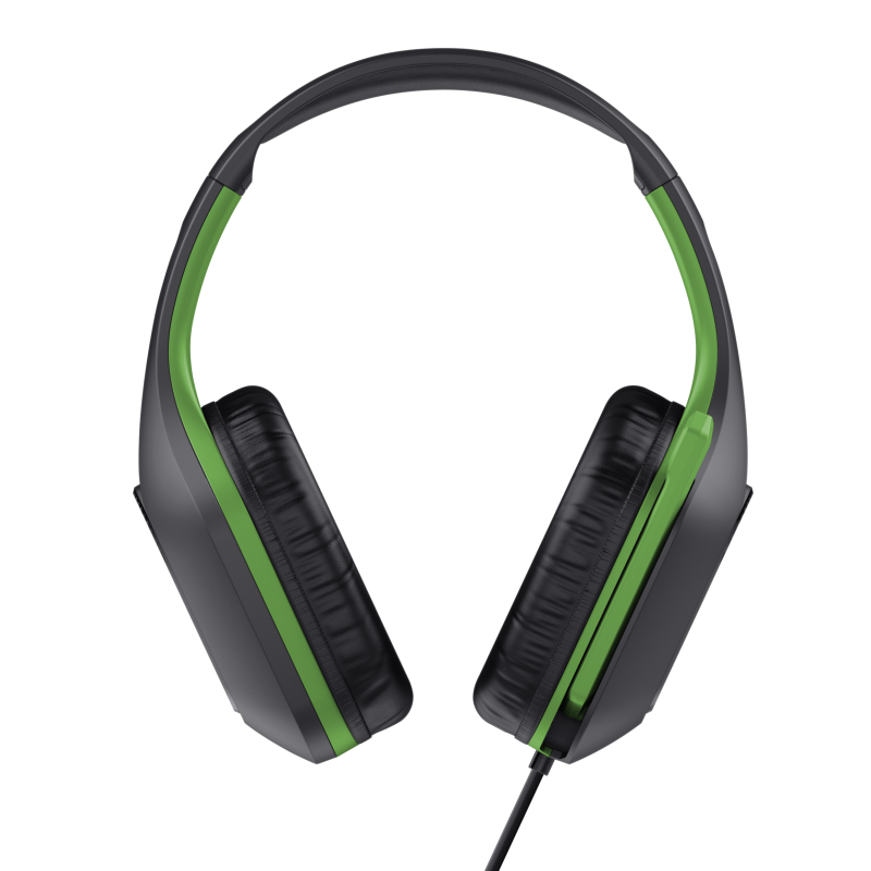 Trust GXT 415 Zirox Headset Gaming Auscultadores com Microfone Com Fios Jack 3.5mm Preto, Verde - 24994 - 8713439249941
