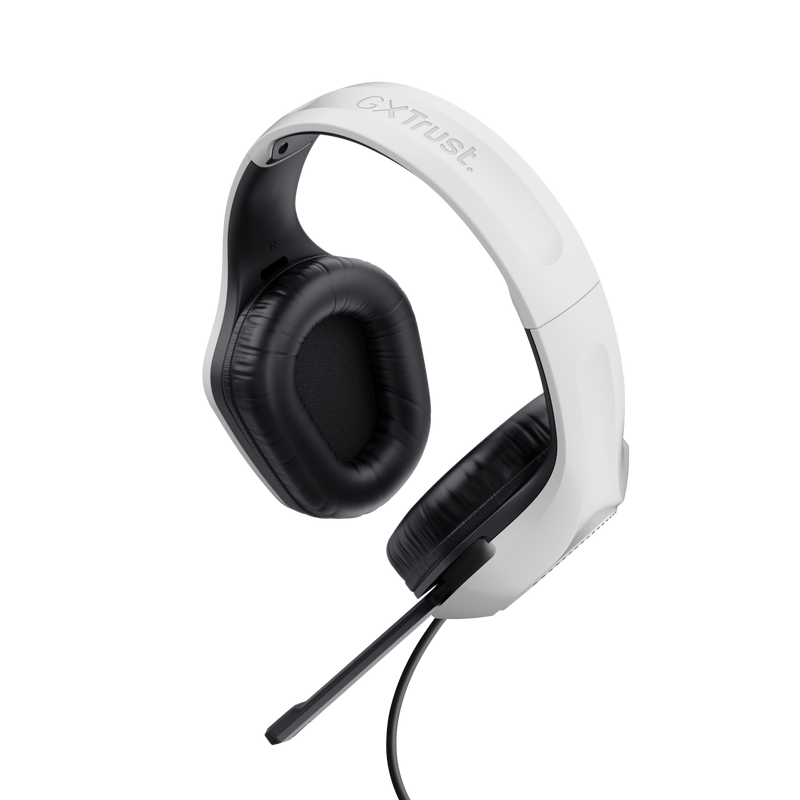 Trust GXT 415 Zirox Headset Gaming Auscultadores com Microfone Com Fios Jack 3.5mm Preto, Branco - 24993 - 8713439249934