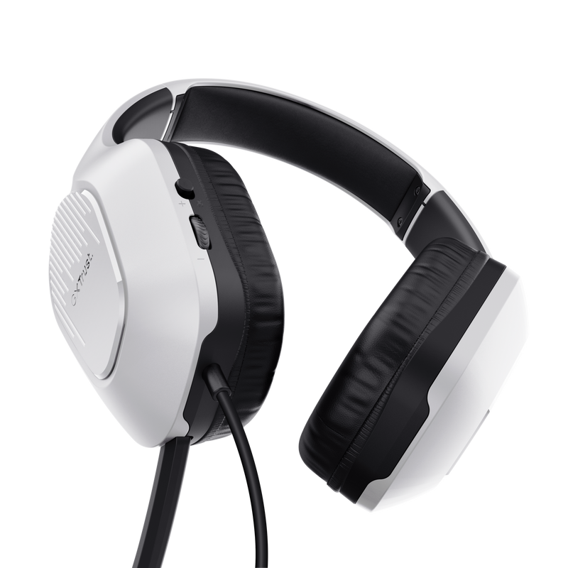Trust GXT 415 Zirox Headset Gaming Auscultadores com Microfone Com Fios Jack 3.5mm Preto, Branco - 24993 - 8713439249934