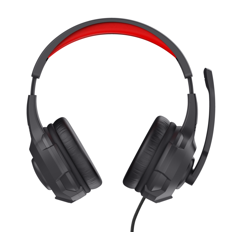 Trust Headset Gaming Auscultadores com Microfone Com Fios Jack 3.5mm Preto, Vermelho - 24785 - 8713439247855