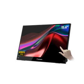 Verbatim 32402 LCD Monitor Portátil Touch Screen Plano, 39,6 cm (15,6"), 1920 x 1080 pixels Full HD, 60Hz, USB-C, Mini HDMI, Altifalantes Integrados, Tátil, Preto - 0023942324027