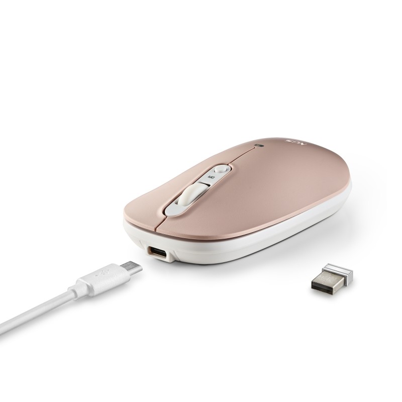 NGS SHELL RB Rato Sem Fios RF/Bluetooth Ambidestro 1600 DPI Ótico 4 Botões Multicor - SHELL-RB - 8435430623703
