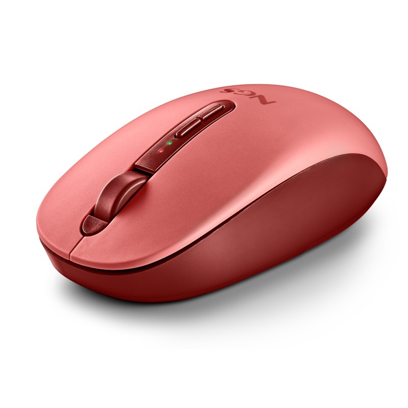 NGS FOG DUAL Rato Sem Fios RF/Bluetooth Universal Ambidestro 1600 DPI Ótico 5 Botões Vermelho - FOGDUALRED - 8435430628555