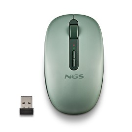 NGS FOG DUAL Rato Sem Fios RF/Bluetooth Universal Ambidestro 1600 DPI Ótico 5 Botões Verde - FOGDUALGREEN - 8435430628593
