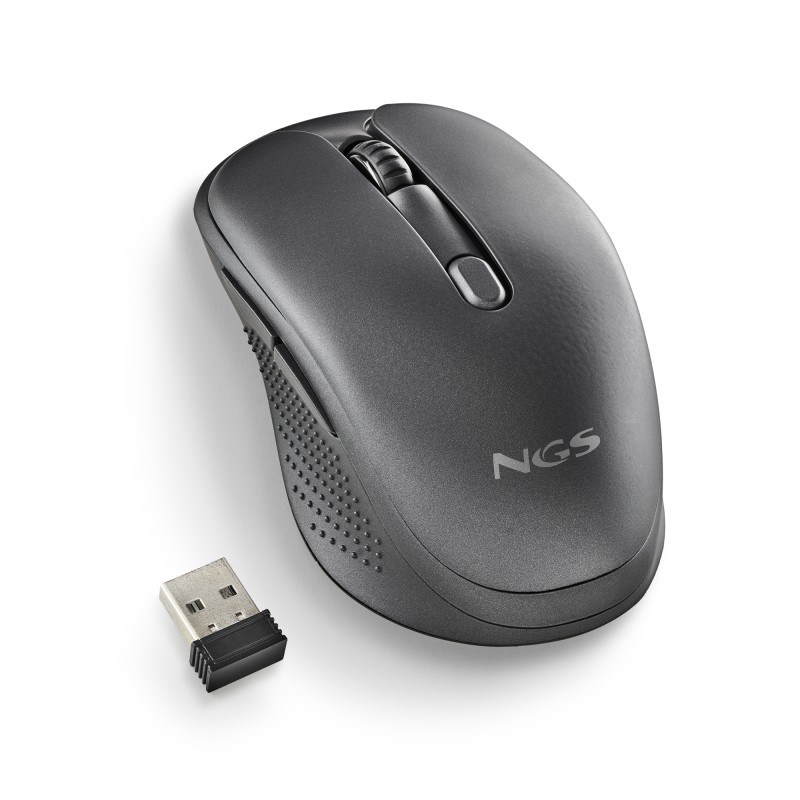 NGS EVO RUST Rato Sem Fios RF Wireless 1600 DPI Ótico 5 Botões Preto - EVORUSTBLACK - 8435430621631