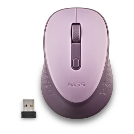 NGS DEW Rato Sem Fios RF Wireless Ambidestro 1600 DPI Ótico 2 Botões Lilás - DEWLILAC - 8435430623963