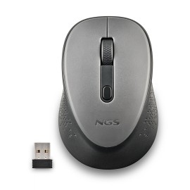 NGS DEW Rato Sem Fios RF Wireless Ambidestro 1600 DPI Ótico 2 Botões Cinzento - DEWGRAY - 8435430623925