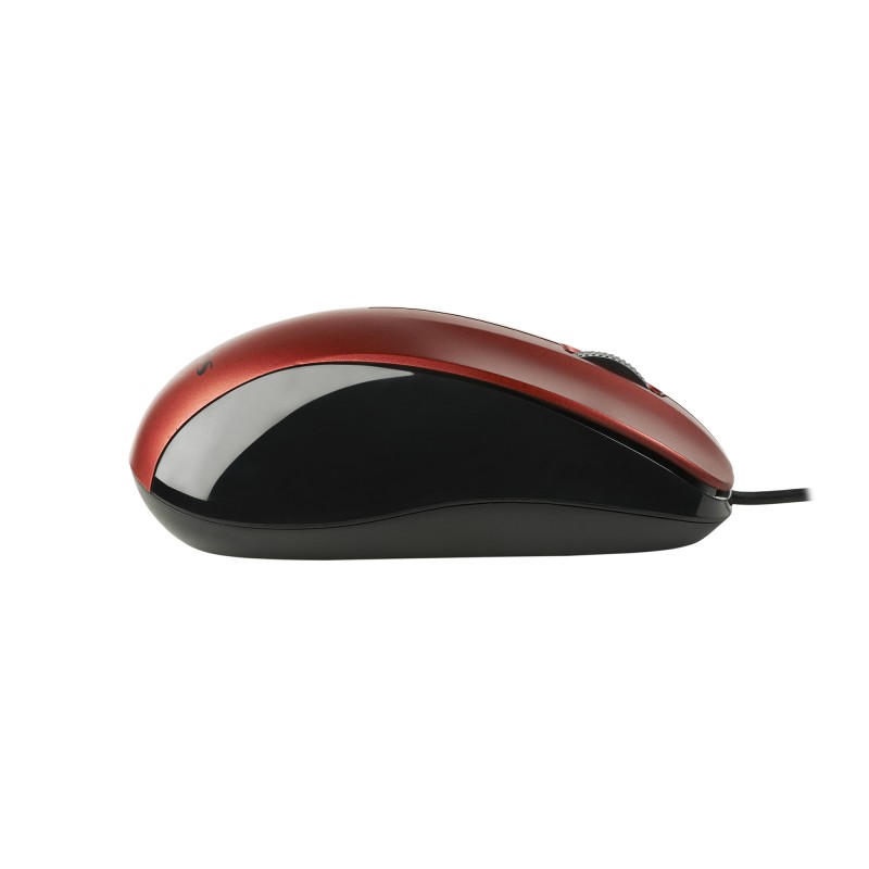 NGS CREW Rato Com Fios USB Ambidestro 1200 DPI Ótico 2 Botões Vermelho - CREWRED - 8435430618822