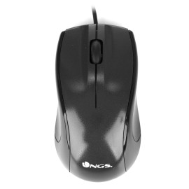 NGS Black Mist Rato Com Fios USB 800 DPI Ótico 3 Botões Preto - MIST - 8435430603927