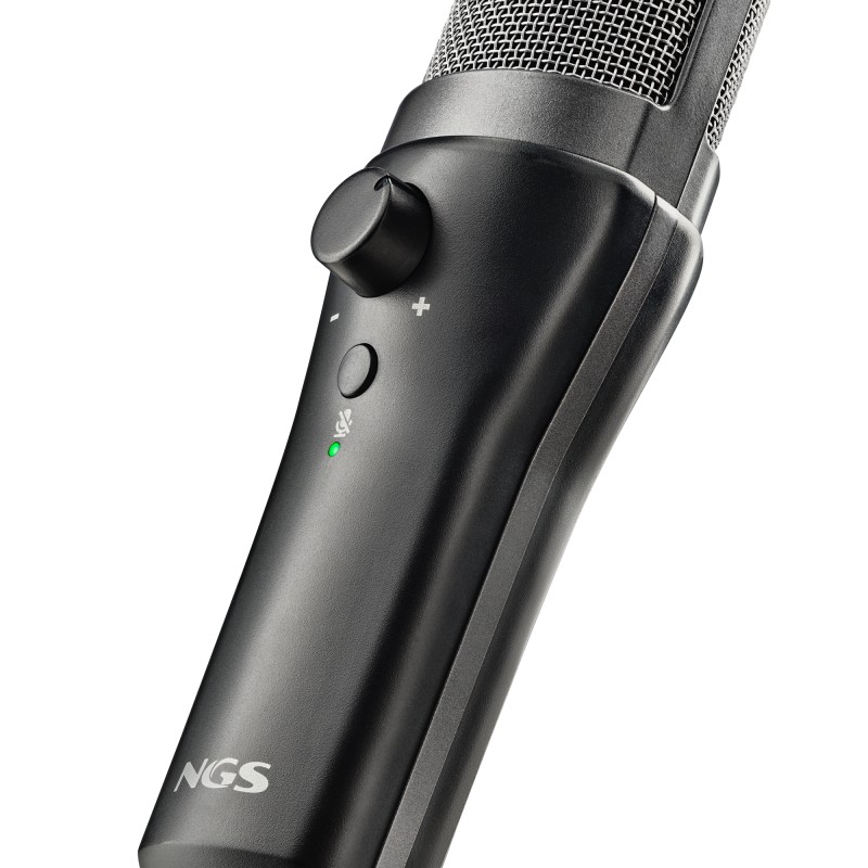 NGS MS120USB Microfone de Podcast Com Fios USB Preto - 8435430626988