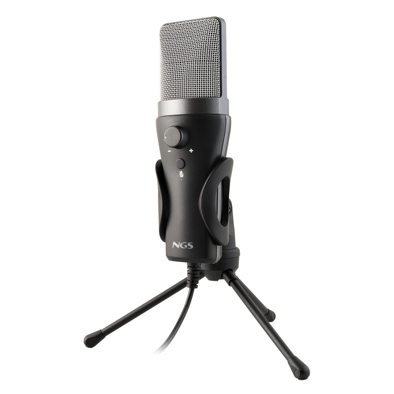 NGS MS120USB Microfone de Podcast Com Fios USB Preto - 8435430626988