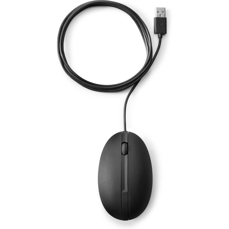 HP 320M Rato Com Fios USB Ambidestro 1000 DPI Ótico 2 Botões Preto - 9VA80AA - 0194850063046