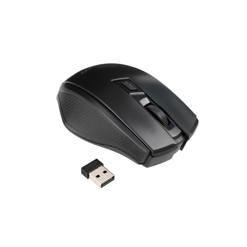 TooQ TQMW-1102-B Rato Sem Fios RF Wireless Universal 1600 DPI Ótico 4 Botões Preto - 8433281017511