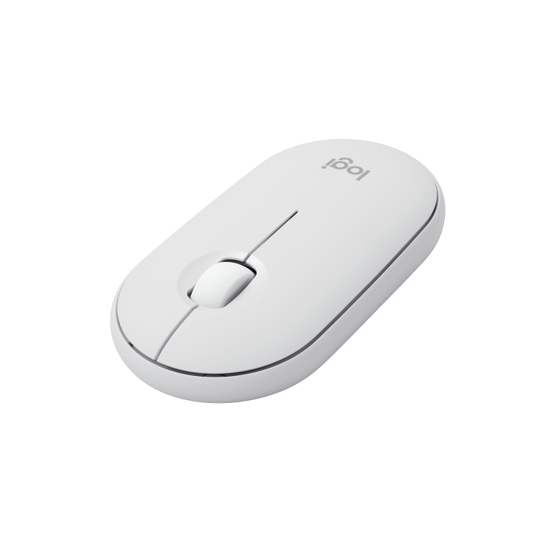 Logitech Pebble 2 M350S Rato Sem Fios RF/Bluetooth Ambidestro 4000 DPI Ótico 3 Botões Branco - 910-007013 - 5099206110441