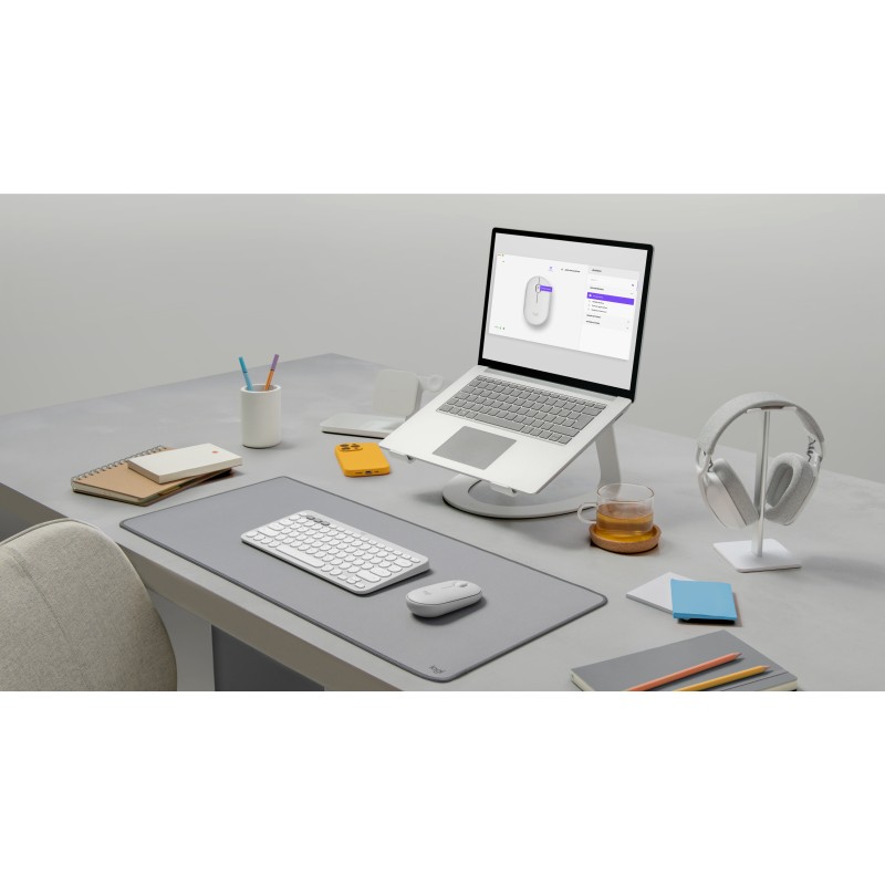 Logitech Pebble 2 M350S Rato Sem Fios RF/Bluetooth Ambidestro 4000 DPI Ótico 3 Botões Branco - 910-007013 - 5099206110441