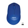 Logitech M330 Silent Plus Rato Sem Fios RF Wireless 1000 DPI Ótico 3 Botões Azul - 910-004910 - 5099206066687