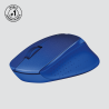 Logitech M330 Silent Plus Rato Sem Fios RF Wireless 1000 DPI Ótico 3 Botões Azul - 910-004910 - 5099206066687