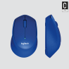 Logitech M330 Silent Plus Rato Sem Fios RF Wireless 1000 DPI Ótico 3 Botões Azul - 910-004910 - 5099206066687