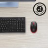 Logitech M190 Rato Sem Fios RF Wireless Ambidestro 1000 DPI Ótico 3 Botões Preto, Vermelho - 910-005908 - 5099206091856