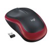Logitech M185 Rato Sem Fios RF Wireless Ambidestro 1000 DPI Ótico 3 Botões Preto, Vermelho - 910-002237 - 5099206028845