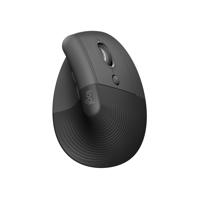 Logitech Lift Rato Sem Fios RF/Bluetooth Vertical 4000 DPI Ótico 4 Botões Grafite - 910-006473 - 5099206099784