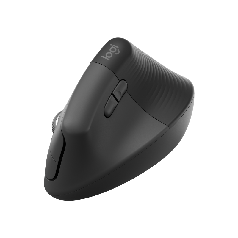 Logitech Lift for Business Rato Sem Fios RF/Bluetooth Vertical 4000 DPI Ótico 4 Botões Grafite - 910-006494 - 5099206099838