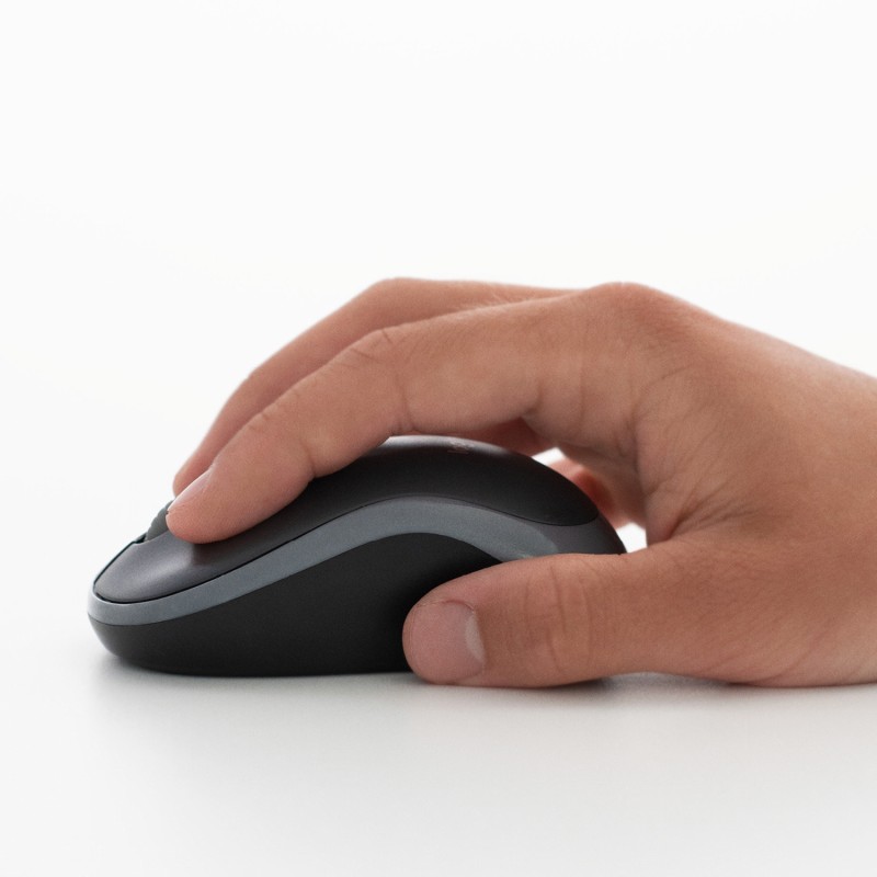 Logitech M185 Rato Sem Fios RF Wireless Ambidestro 1000 DPI Ótico 2 Botões Cinzento - 910-002238 - 5099206027282
