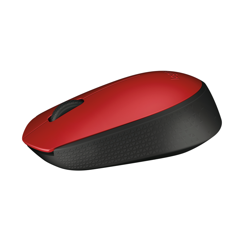 Logitech M171 Rato Sem Fios RF Wireless Ambidestro 1000 DPI Ótico 2 Botões Preto, Vermelho - 910-004641 - 5099206062870