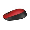 Logitech M171 Rato Sem Fios RF Wireless Ambidestro 1000 DPI Ótico 2 Botões Preto, Vermelho - 910-004641 - 5099206062870