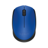 Logitech M171 Rato Sem Fios RF Wireless Ambidestro 1000 DPI Ótico 2 Botões Preto, Azul - 910-004640 - 5099206062863