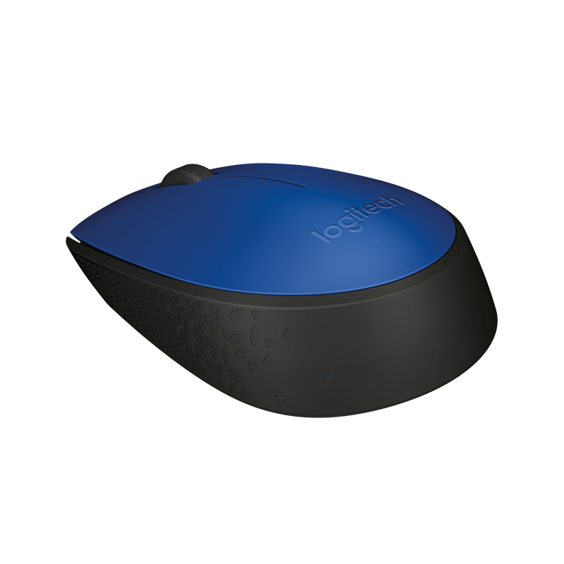 Logitech M171 Rato Sem Fios RF Wireless Ambidestro 1000 DPI Ótico 2 Botões Preto, Azul - 910-004640 - 5099206062863