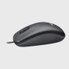Logitech M100 Rato Com Fios USB Ambidestro 1000 DPI Ótico 3 Botões Preto, Cinzento - 910-006652 - 5099206104242