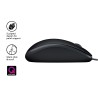 Logitech M110 Silent Rato Ambidestro Com Fios USB 1000 DPI Ótico 3 Botões Preto, Cinzento - 910-005508 - 5099206080539