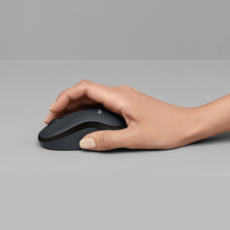 Logitech M220 Silent Rato Sem Fios RF Wireless Ambidestro 1000 DPI Ótico 3 Botões Carvão - 910-004878 - 5099206066199