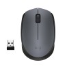 Logitech M170 Rato Sem Fios RF Wireless Ambidestro 1000 DPI Ótico 2 Botões Cinzento - 910-004642 - 5099206062887