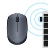 Logitech M170 Rato Sem Fios RF Wireless Ambidestro 1000 DPI Ótico 2 Botões Cinzento - 910-004642 - 5099206062887