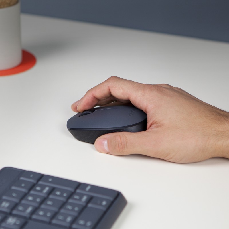 Logitech M170 Rato Sem Fios RF Wireless Ambidestro 1000 DPI Ótico 2 Botões Cinzento - 910-004642 - 5099206062887