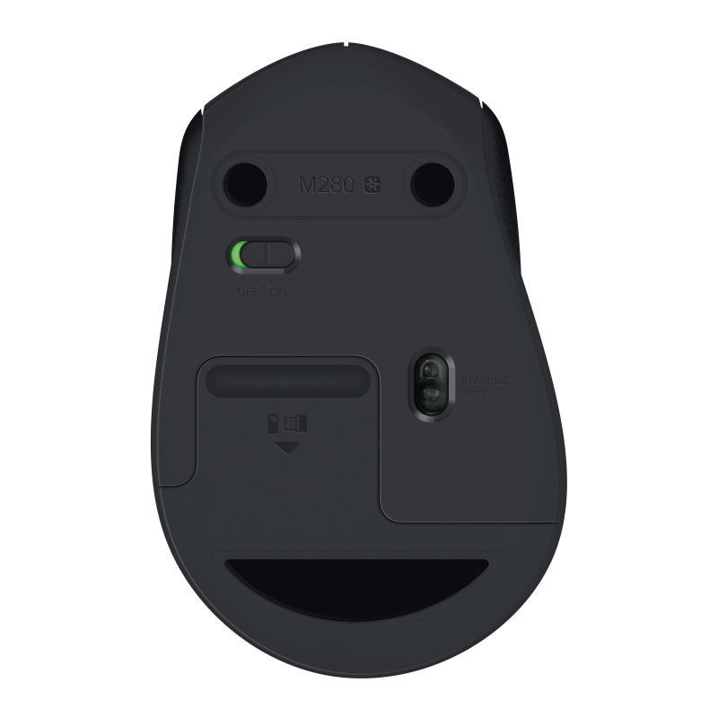 Logitech M280 Rato Sem Fios RF Wireless 1000 DPI Ótico 3 Botões Preto - 910-004287 - 5099206052543