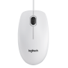 Logitech B100 Rato Com Fios USB Ambidestro 800 DPI Ótico 3 Botões Branco - 910-003360 - 5099206041288