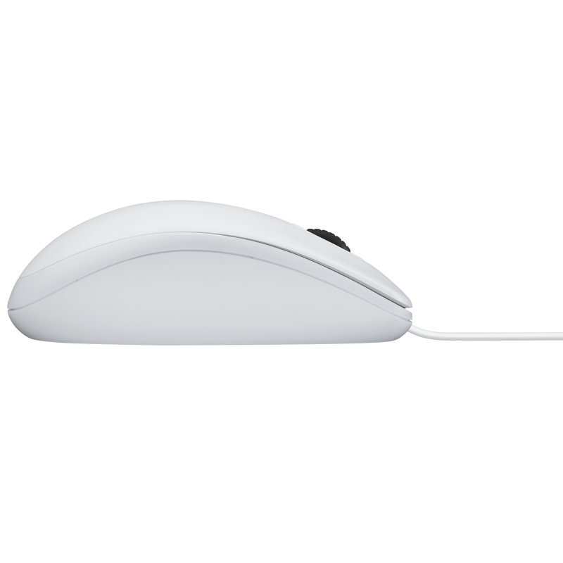 Logitech B100 Rato Com Fios USB Ambidestro 800 DPI Ótico 3 Botões Branco - 910-003360 - 5099206041288