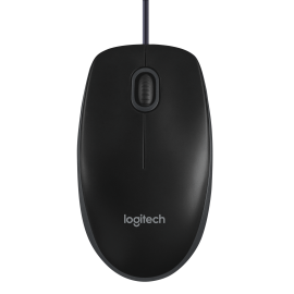 Logitech B100 Rato Com Fios USB Ambidestro 800 DPI Ótico 3 Botões Preto - 910-003357 - 5099206041271